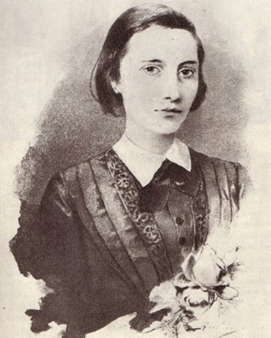 Roskovics Ignác: Szendrey Júlia, rajz (Forrás: MEK)