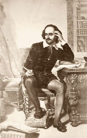 William Shakespeare-rajz 19. sz. (Forrás: Wikipédia)