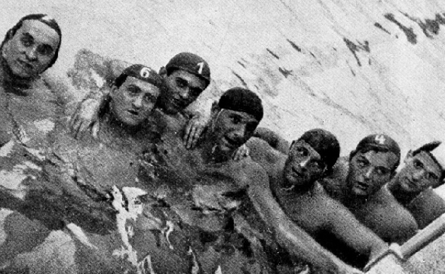 az 1936-os olimpiai vízilabda csapat, Berlin (Forrás: kataca.hu)