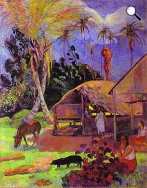 Paul Gauguin: Black pigs, 1891 (Forrás: MNG)