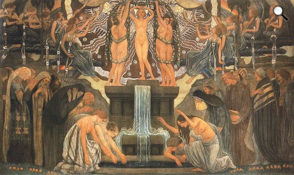 Körösfői-Kriesch Aladár: A művészet forrása, 1907 (fotó: Wikipédia)