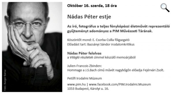 Nádas Péter estje - PIM