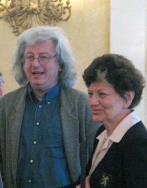 Esterházy Péter, Gergely Ágnes, 2004 (Forrás: PIM)