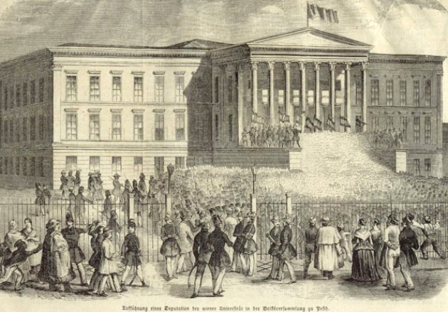 népgyűlés, 1848 (Forrás: MEK/OSZK)