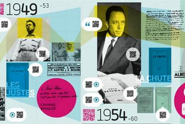 Albert Camus montázs (fotó: Francia Intézet)