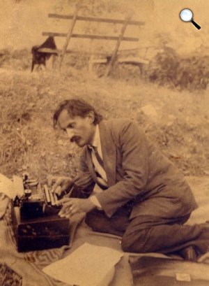 Babits Mihály, Dömös, 1923 (fotó: OSZK)