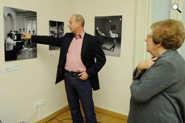 Keleti Éva fotóművész alkotásai, Harangozó Gyula és Keleti ÉvaREÖK (MTI Fotó: Kelemen Zoltán Gergely)