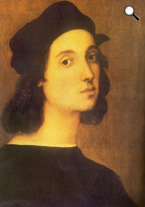 Raffaello Santi: Ifjúkori önarckép, 1506 (fotó: Wikipédia)