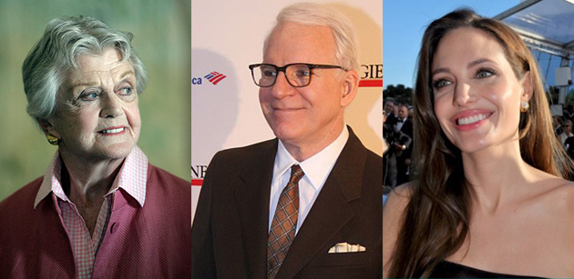 Angela Lansbury, Steve Martin, Angelina Jolie (fotó: Wikimédia)