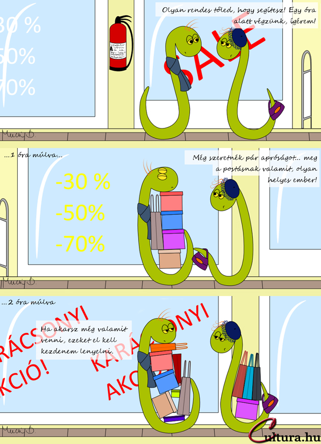 Kígyó a városban - Karácsonyra fel!? (Illusztrálta: Mucsi Boglárka)