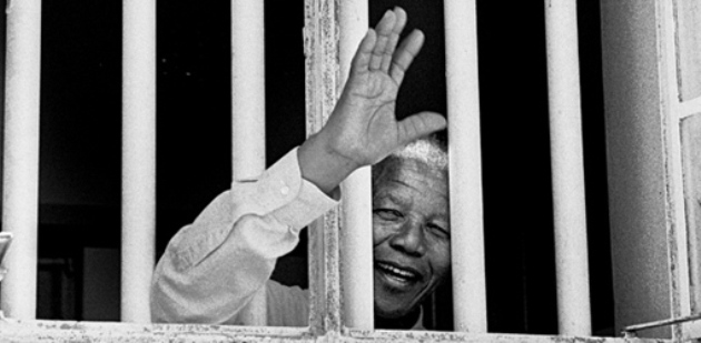 Nelson Mandela a börtönben (fotó: nelsonmandela.com)