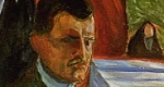 Edvard Munch: Önarckép egy pohár borral,1906 (fotó: edvard-munch.com, részlet)