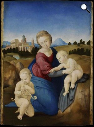 Raffaello Santi: Esterházy Madonna, 1508 (fotó: Szépművészeti Múzeum)
