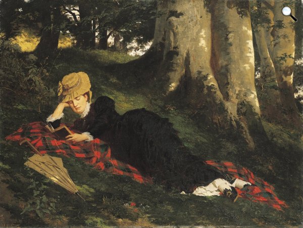 Benczúr Gyula: Olvasó nő, 1875., MNG
