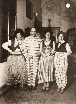 József Attila, Jolán és Etelka és sógora, Makai, 1929 (fotó: OSZK)