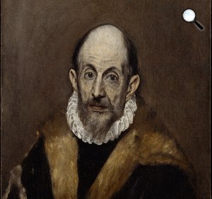 El Greco: Önarckép, 1595–1600 (fotó: Wikipédia)