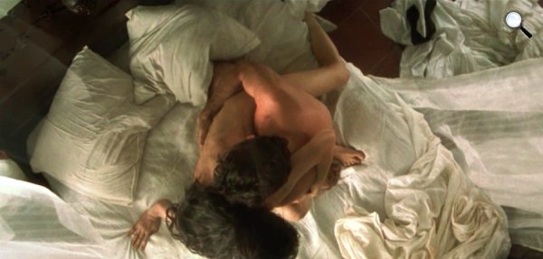 Eredendő bűn, Angelina Jolie, Antonio Banderas, 2001 (fotó: allmovie.com)
