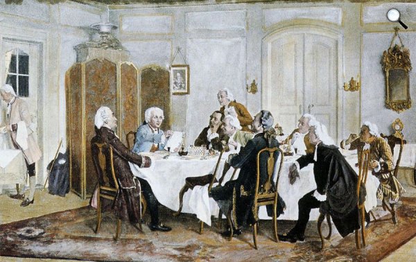 Emil Doerstling: Kant társaságban, 1892-1893 (fotó: Wikipédia)