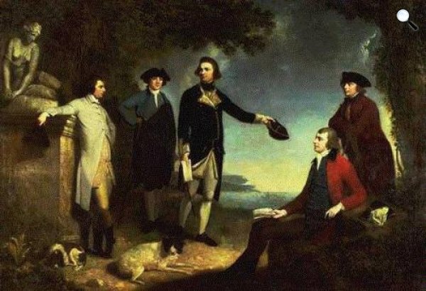 James Cook, Joseph Banks és Lord Sandwich (fotó: Wikipédia)