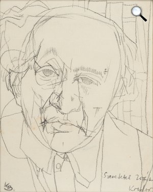 Kondor Béla: Füst Milán portréja, é.n., ceruza, papír, Antal-Lusztig−gyűjtemény, fotó: MODEM