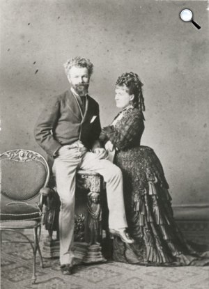  Munkácsy és neje 1874-ben (Borsos József felvétele, OSZK)