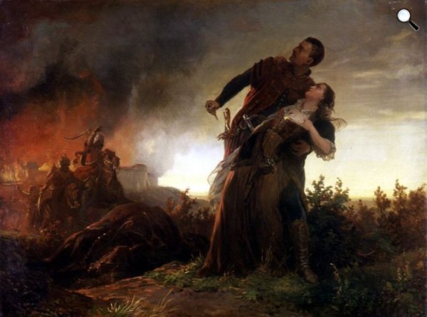 Székely Bertalan: Dobozi Mihály és hitvese, 1860  (Fotó: Hansági Múzeum)