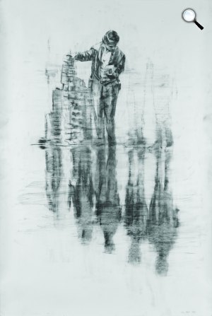 Szűcs Attila: Drawing, 2013. 04. 06., ceruza, papír, a művész tulajdona (fotó: Szűcs Attila, MODEM)