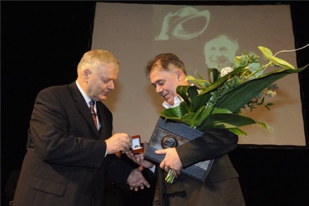 Gáspár Sándor kapta az idei Páger Antal-színészdíjat (MTI Fotó: Kelemen Zoltán Gergely)