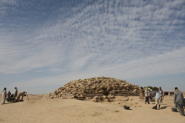 lépcsős piramis, Egyiptom, Tell Edfu (Fotó: livescience.com)