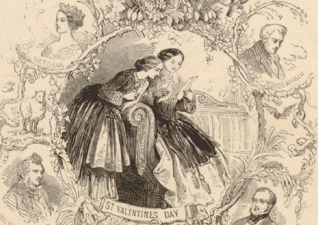 Valentin-napi kártya, 1860