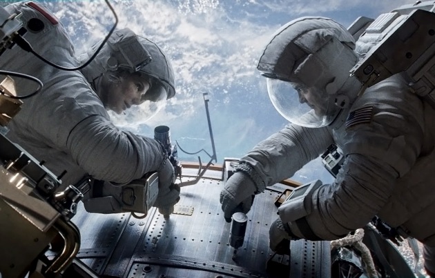 Gravitació, Sandra Bullock, George Clooney (Fotó: InterCom)