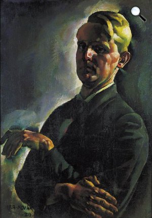 Aba-Novák Vilmos: Önarckép, 1920 (Fotó: MNG)