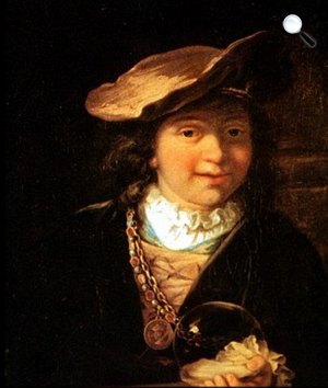 Rembrandt:: Szappanbuborékot fújó fiú (Fotó: DR)