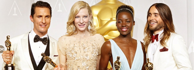 Oscar-nyertesek 2104, Matthew McConaughey, Cate Blanchett, Lupita Nyong'o, Jared Leto (Fotó: oscars.org)