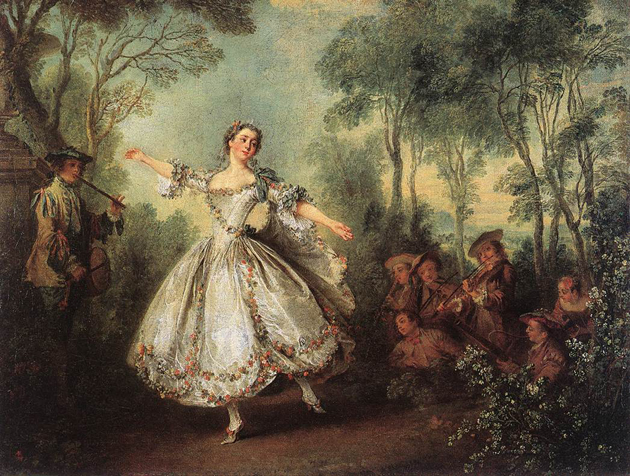Nicolas Lancret: Marie-Anne de Camargo táncol, 1730 (Fotó: Hermitage)