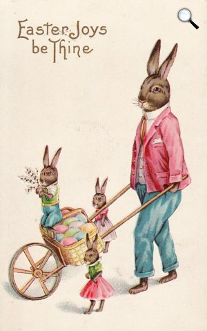 húsvéti képeslap,  Stecher, 1915 körül (Fotó: Wikimédia)