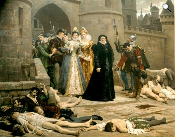 Édouard Debat-Ponsan: Un matin devant la porte du Louvre, 1880 (Fotó: Wikimédia)