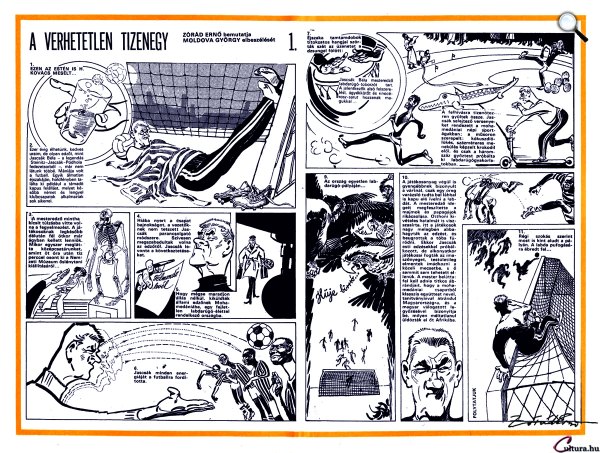 Zórád Ernő - Moldova György: A verhetetlen tizenegy (Fotó: zoraderno.hu)