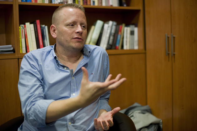 Patrick Ness (Fotó: MTI Fotó: Kallos Bea)
