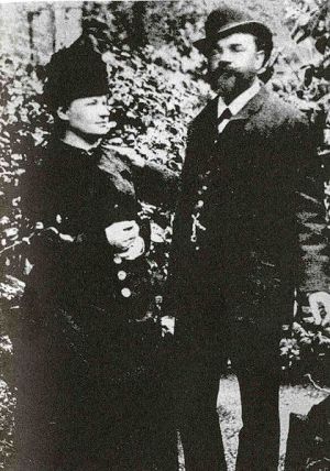 Antonín Dvořák feleségével, Annával, London, 1886 (Fotó: Classik.fm)
