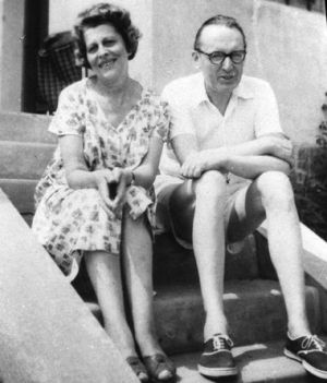 Bibó István és felesége, Ravasz Boriska (Fotó: jog.unideb.hu)