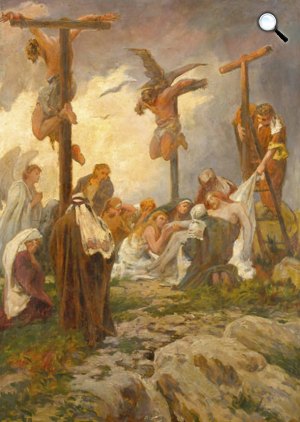 Feszty Árpád: Golgota, 1880 (Fotó: Wikimédia)