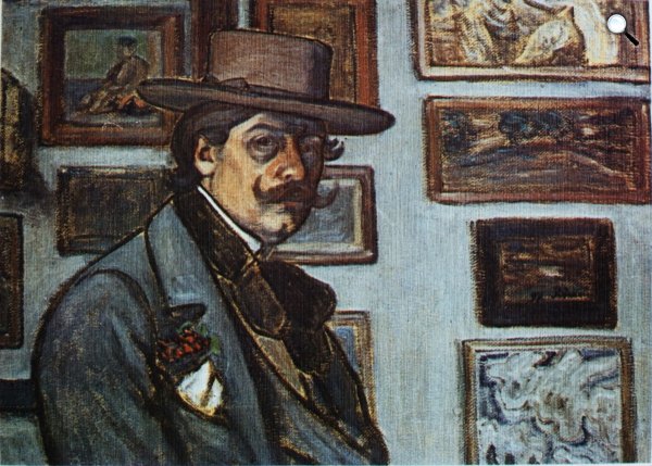 Rippl-Rónai József: Önarckép barna kalapban, 1897 (Fotó: MNG)