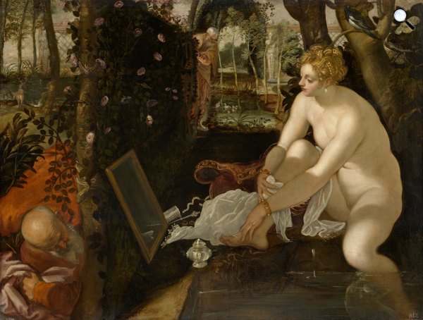 Tintoretto: Zsuzsanna és a vének, 1555-57 (Fotó: Wikimédia)