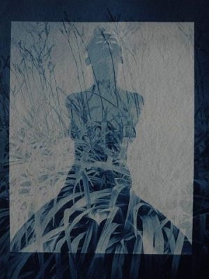 Fedor Gabčan: Meditáció, 2003/2012. cianotípia (Fotó: Mai Manó Há)