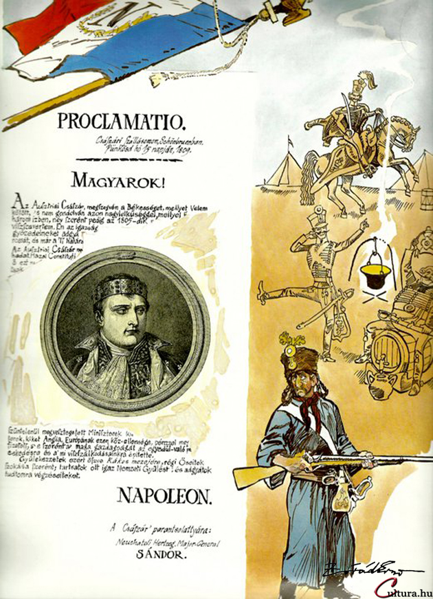 Zórád Ernő - Jókai Mór: Névtelen vár 7. (képregény, illisztráció) (Fotó: zoraderno.hu)