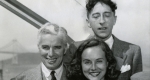 Jean Cocteau, Charles Chaplin és Paulette Goddard (Fotó: theredlist.com)
