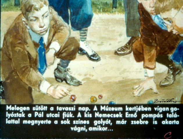 Zórád Ernő - Molnár Ferenc: A Pál utcai fiúk - diafilm (Fotó: zoraderno.hu)