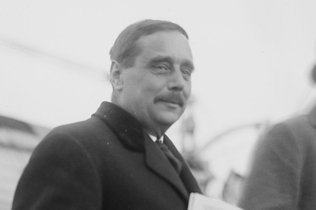 H. G. Wells (1866-1946) angol író, 1900 (Fotó: George Grantham Bain Collection/Library of Congress)