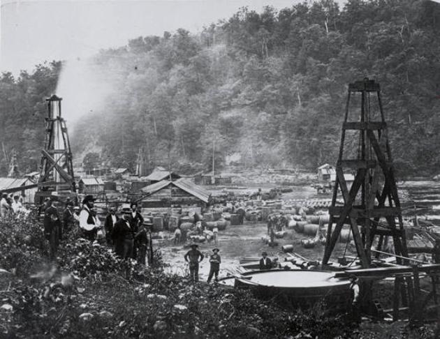 Pennsylvania, Amerikai Egyesült Államok, az első kőolajtermelő, 1862 (Fotó: Wikipédia) Pennsylvania, Amerikai Egyesült Államok, az első kőolajtermelő, 1862 (Fotó: Wikipédia)
